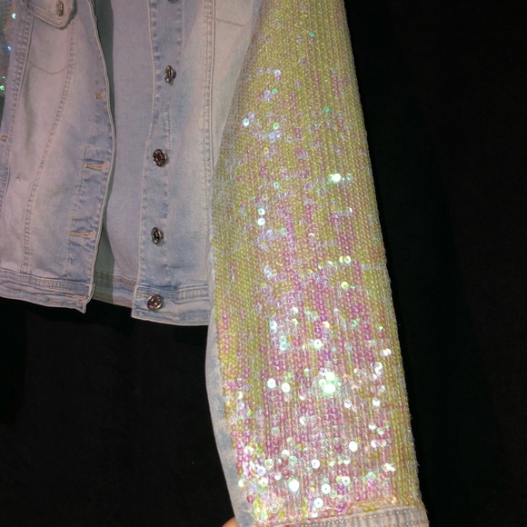 Glittery jean jacket - Picture 4 of 7